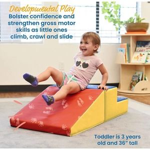 ECR4Kids - l SoftZone Little Me Play Climb and Slide, Primary (2-Piece)